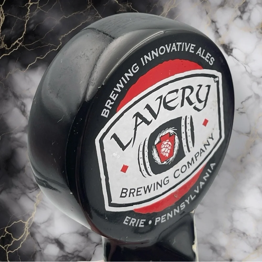 Lavery Brewing Company Ulster Breakfast Stout Tap Handle Erie Pa Breweriana